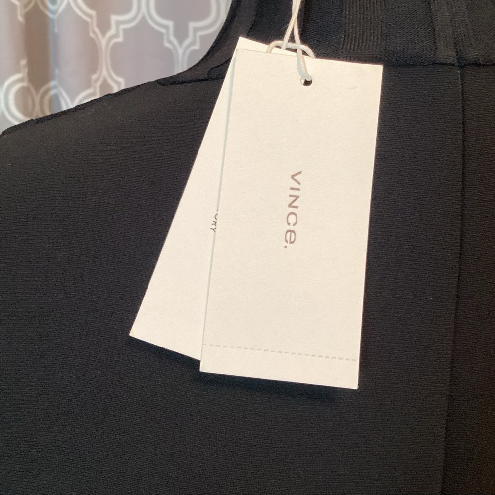 VINCE Black Pleated Top - Picture 5 of 11